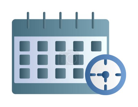 Illustration for Calendar icon. Deadlines icon, vector illustration design - Royalty Free Image