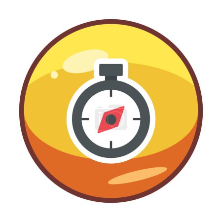 Illustration for Compass icon vector illustration design - Royalty Free Image