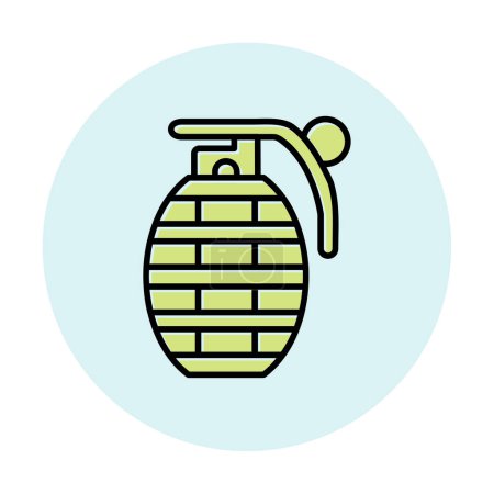 Grenade icon, vector illustration