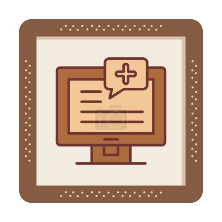 Illustration for Simple Medical Notification icon, vector illustration - Royalty Free Image