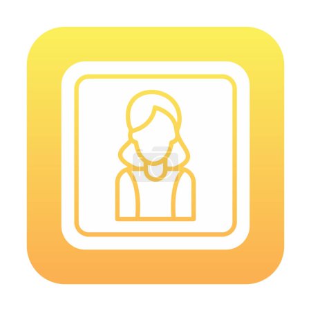 Illustration for Female avatar icon vector illustration - Royalty Free Image