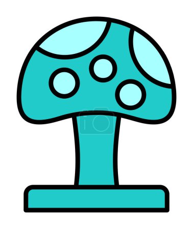 Illustration for Mushroom icon, vector illustration simple design - Royalty Free Image
