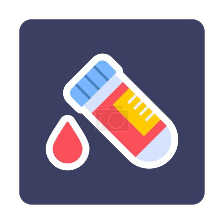 Illustration for Blood Test web icon, vector illustration - Royalty Free Image