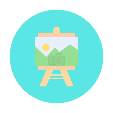 Illustration for Flat Painting  icon, vector illustration design - Royalty Free Image