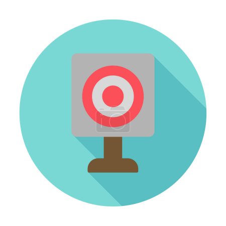Illustration for Military Target icon vector illustration - Royalty Free Image