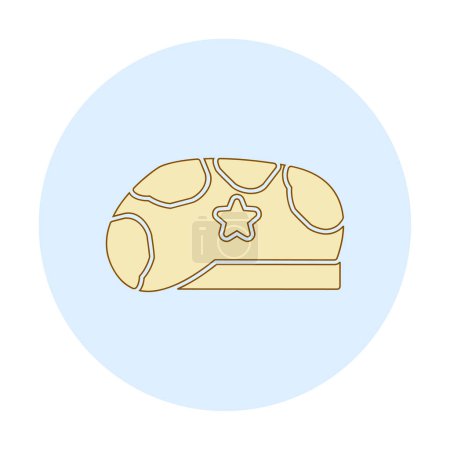 Illustration for Military Hat icon vector illustration - Royalty Free Image