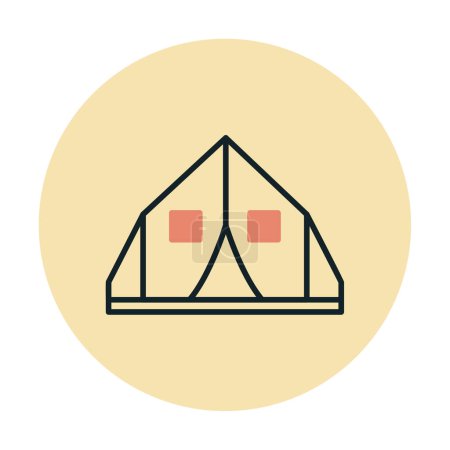 Illustration for Tent icon, vector illustration - Royalty Free Image