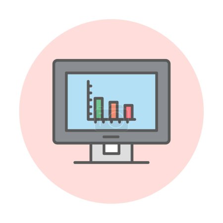 Illustration for Simple Analytics icon, vector illustration - Royalty Free Image