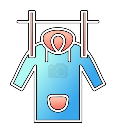 Ilustración de Wet Coat icono web, ilustración vectorial - Imagen libre de derechos