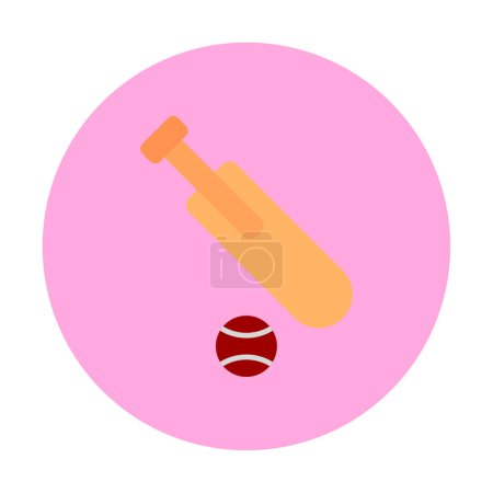 Ilustración de Simple cricket icono vector esquema ilustración. - Imagen libre de derechos