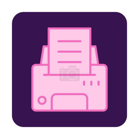 Illustration for Printer icon vector illustration - Royalty Free Image