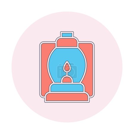 Illustration for Simple flat Lantern icon vector illustration - Royalty Free Image