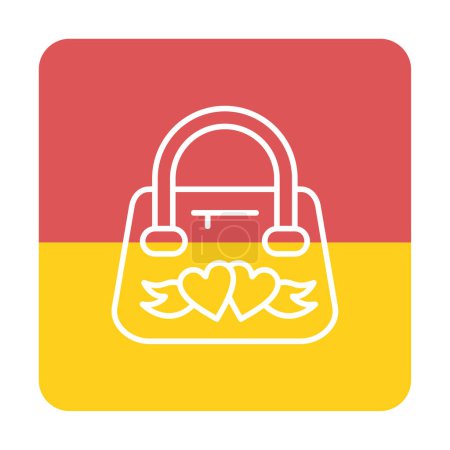 Illustration for Handbag web icon, vector illustration - Royalty Free Image