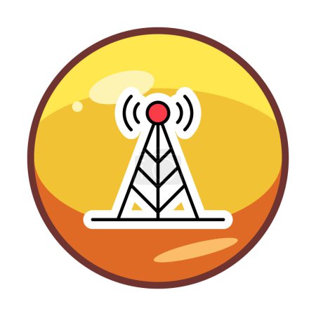 Illustration for Simple Antenna icon, vector illustration - Royalty Free Image