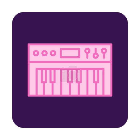 Illustration for Flat simple Synthesizer icon vector illustration - Royalty Free Image