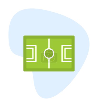 Illustration for Simple football icon vector illustration - Royalty Free Image