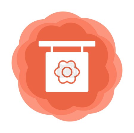 Téléchargez les photos : Simple icône de stand de fleuriste, illustration vectorielle - en image libre de droit