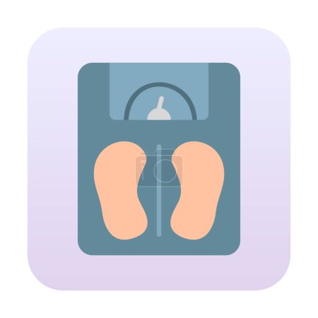 Illustration for Simple Weight Scale icon, vector illustration - Royalty Free Image