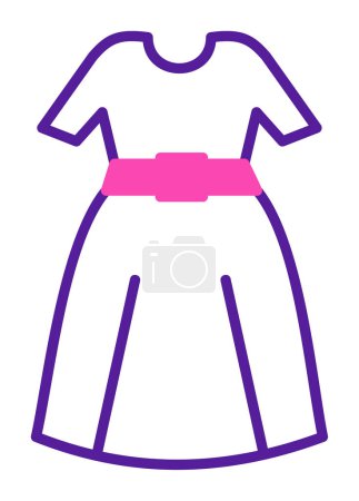 Ilustración de Vestido icono web, vector de ilustración - Imagen libre de derechos