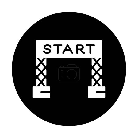 Ilustración de Inicio línea icono vector ilustración - Imagen libre de derechos