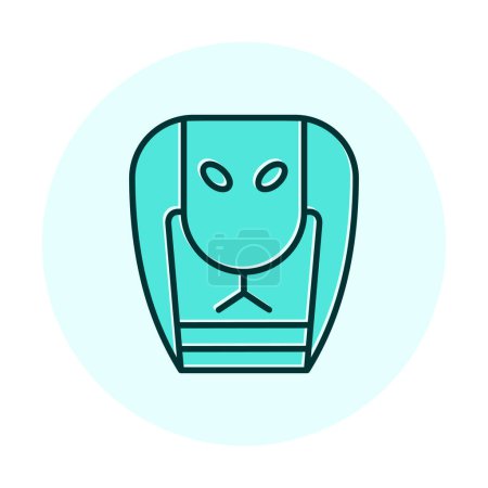 Téléchargez les illustrations : Cobra icône symbole vectoriel illustration design - en licence libre de droit