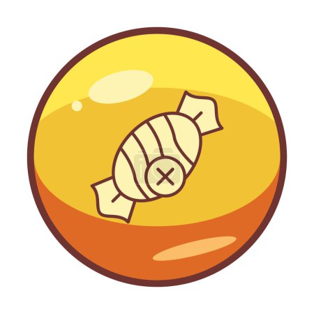 simple No Sweets icon, vector illustration
