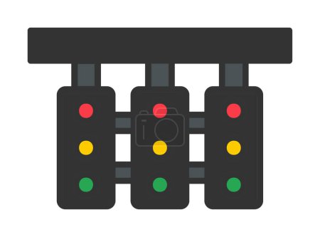 Illustration for Traffic Lights web icon, vector illustration - Royalty Free Image