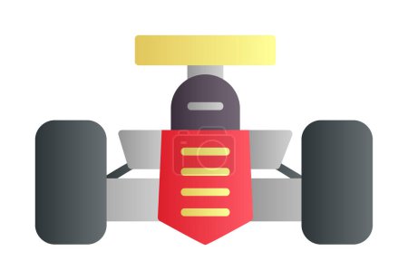 Ilustración de Coche de carreras icono vector ilustración diseño - Imagen libre de derechos