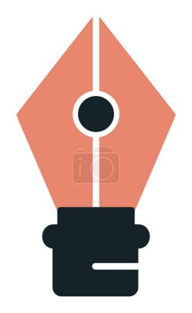 Ilustración de Simple icono de la herramienta de la pluma, vector de ilustración - Imagen libre de derechos