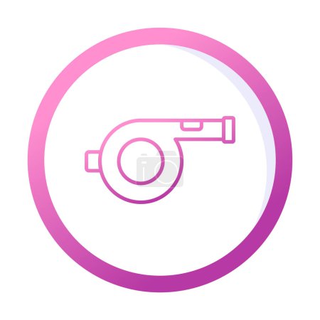Illustration for Simple Whistle icon  vector, illustration - Royalty Free Image