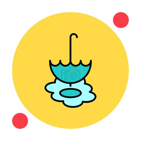 Illustration for Umbrella icon vector illustration - Royalty Free Image