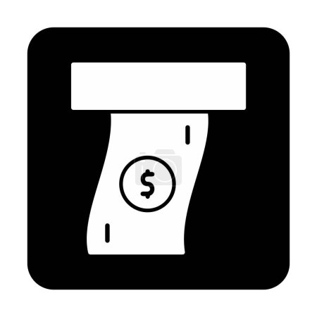 Illustration for Payment symbol, dollar currency banknote to pay, vector icon design - Royalty Free Image
