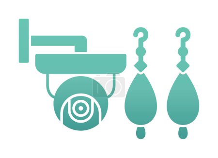 Illustration for Earrings web icon, vector illustration - Royalty Free Image