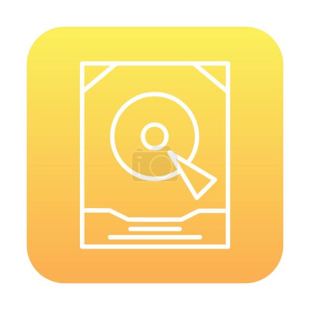 Illustration for Simple Hard drive icon, vector illustration - Royalty Free Image
