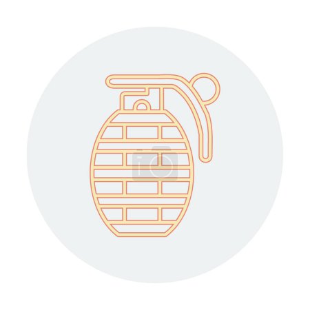 Illustration for Grenade icon, vector illustration - Royalty Free Image