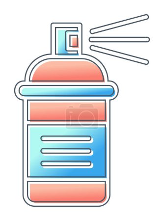 Illustration for Paint Spray can icon vector illustration design - Royalty Free Image