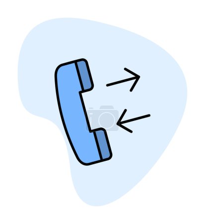 Illustration for Simple  Phone call. icon  illustration - Royalty Free Image