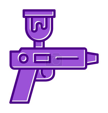 Illustration for Spray Gun icon vector illustration - Royalty Free Image