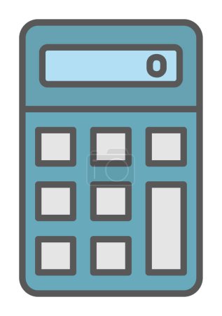 Illustration for Calculator web  icon vector illustration - Royalty Free Image
