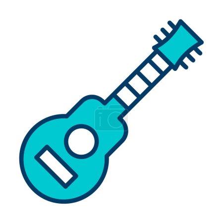 Ilustración de Ilustración simple icono de guitarra creativa - Imagen libre de derechos