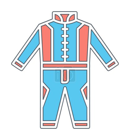 Téléchargez les illustrations : Icône web Race Suit, illustration vectorielle - en licence libre de droit