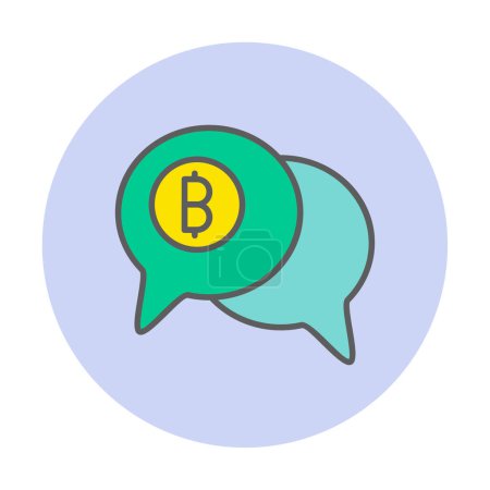 Illustration for Chat with dollar symbol icon vector illustration design - Royalty Free Image