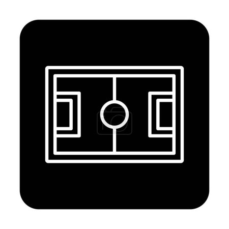 Téléchargez les illustrations : Illustration vectorielle simple icône de football plat - en licence libre de droit