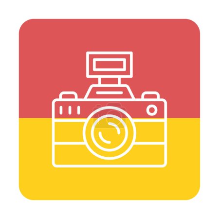 Ilustración de Foto cámara icono vector ilustración - Imagen libre de derechos