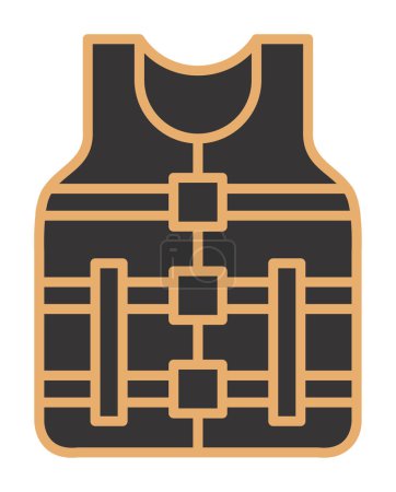Ilustración de Vector ilustración de diseño moderno icono chaleco salvavidas - Imagen libre de derechos
