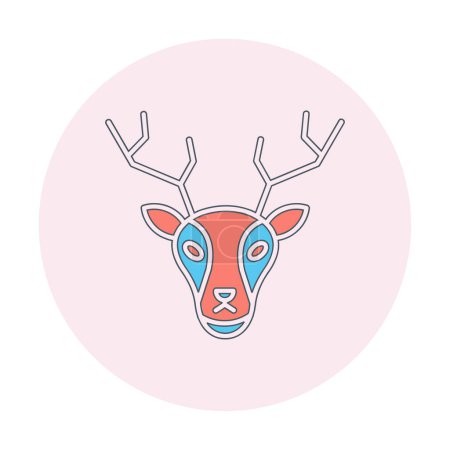 Illustration for Deer. web icon simple illustration - Royalty Free Image