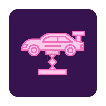 Illustration for Car Lifting icon, vector illustration - Royalty Free Image