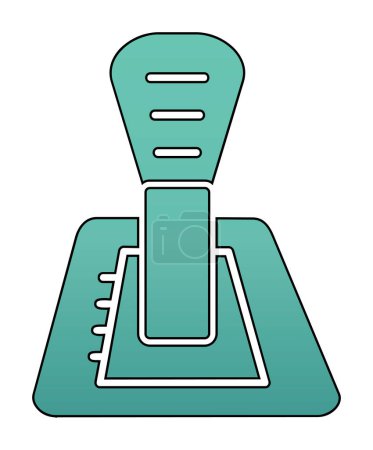 Ilustración de Coche caja de cambios icono web, vector de ilustración - Imagen libre de derechos
