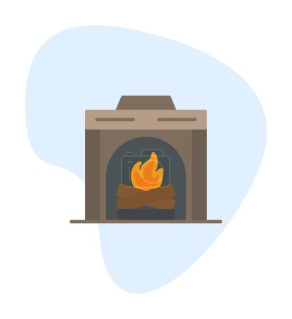 Téléchargez les illustrations : Illustration vectorielle icône cheminée - en licence libre de droit