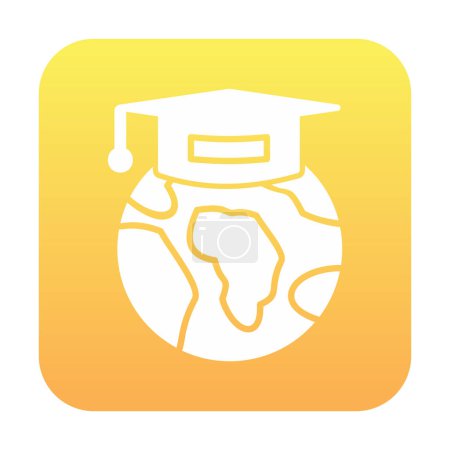 Illustration for Vector illustration, Global Education icon element style - Royalty Free Image